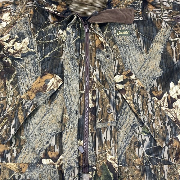 Gamehide‎ Hush Hide Mossy Oak Camouflage Hunting Zip Up Jacket Men's Size XL - Picture 9 of 16